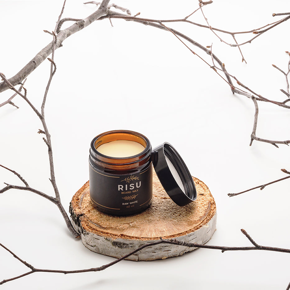Risu Raw White Beard Wax - unscented